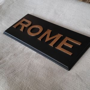 "ROME" Wall Sign / Plaque